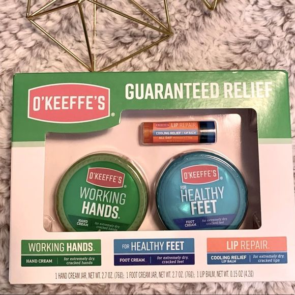 Okeeffe’s Other - O’Keeffe’s Hardworking Skincare Set Includes Hand Foot and Lip Products
